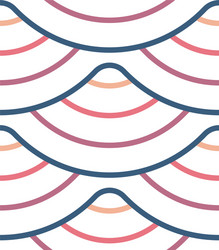 Abstract geometric pattern with wavy lines vector
