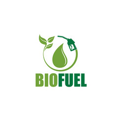 bio fuel station icon vector