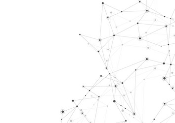 connecting dots and lines global network vector image