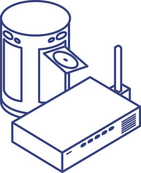 Router communication with data disks vector