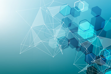 Geometric abstract background with connected line vector