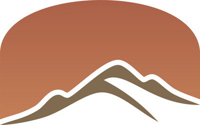 Mountain abstract nature logo Royalty Free Vector Image
