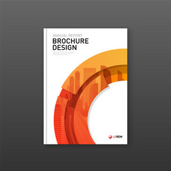 brochure cover design layout for business vector