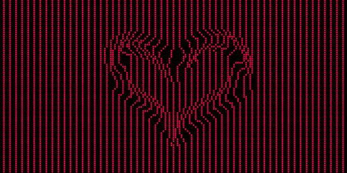 abstract digital background with heart and dotted vector image