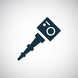 action camera monopod icon for web and ui on white vector