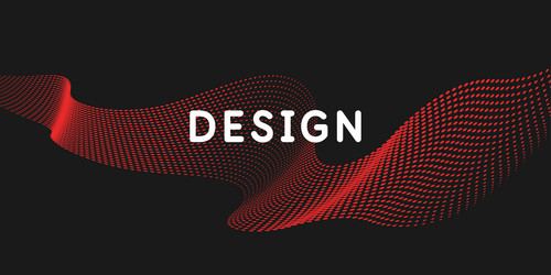 bright abstract background with a dynamic waves vector image