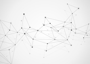 connecting dots and lines global network vector image