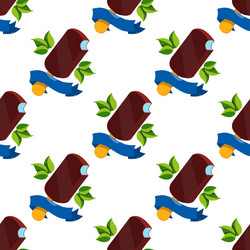 ice cream seamless pattern for design surface vector image