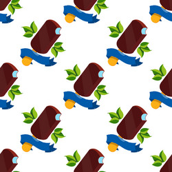 Ice cream seamless pattern for design surface vector