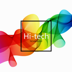 modern colorful hi-tech abstract background vector image