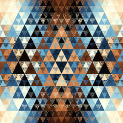 seamless pattern background a triangles vector image