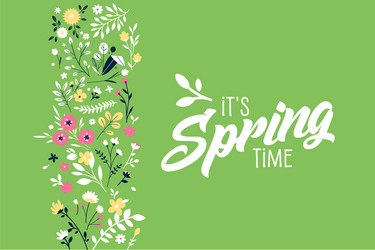 Spring banner vector