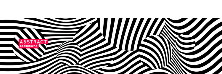 abstract background with dynamic contrasting waves vector image