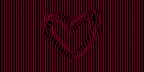 abstract digital background with heart and dotted vector image