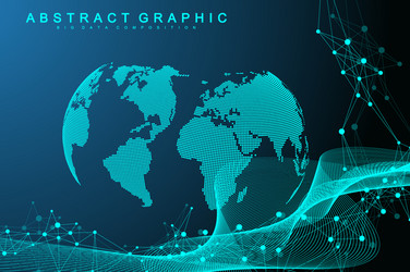 big data visualization graphic abstract vector image