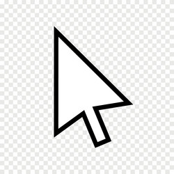 cursor arrow icon click pointer internet vector image