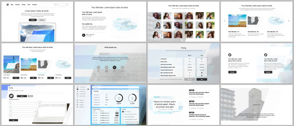 presentation design templates multipurpose vector image