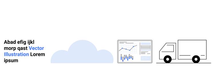 analytics dashboard cloud computing vector image