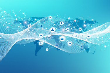 big data visualization graphic abstract vector image