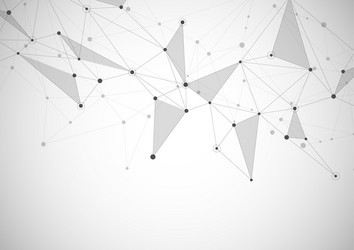 connecting dots and lines global network vector image