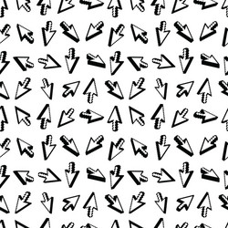 Cursor Point Seamless Pattern vector image