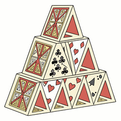 intricate designs with stacked blocks in format vector image