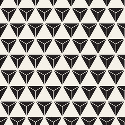 Seamless pattern repeating geometric elements vector