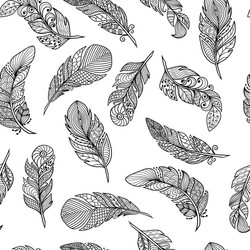 seamless pattern with a set abstract zenart vector image