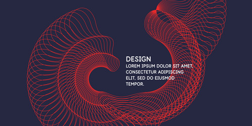 abstract background with dynamic waves vector image