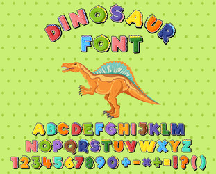 font design for english alphabets and numbers vector image