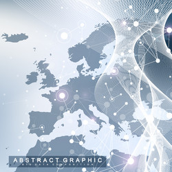 Big data visualization graphic abstract vector