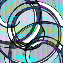geometric abstract pattern in ethnic style vector image