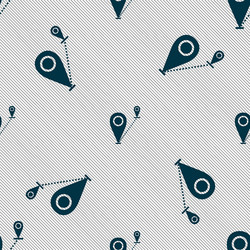 Map pointer icon sign seamless pattern vector