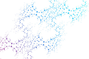 structure molecule and communication dna atom vector image