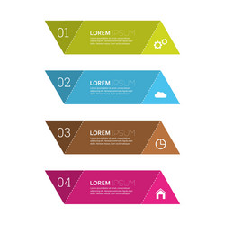 comparative chart with templates for presentation vector image