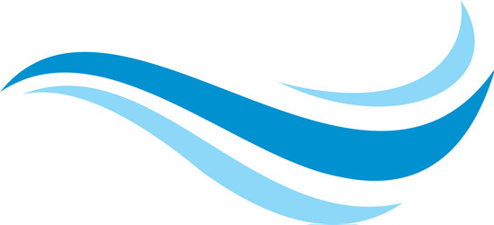 Sea wave logo Royalty Free Vector Image - VectorStock