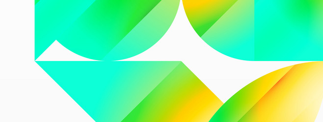 serene gradient template circles and triangles vector image