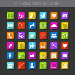 buttons set of icons application interface logo vector