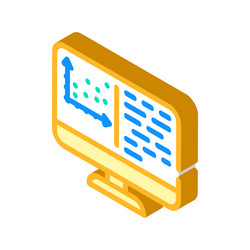 programming data science isometric icon vector image