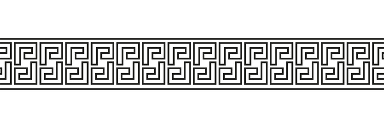 Seamless meander patterns greek meandros fret Vector Image
