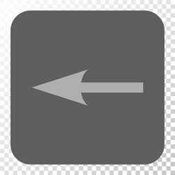 Sharp arrow left rounded square button vector