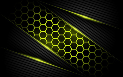 Modern tech abstract yellow background Royalty Free Vector