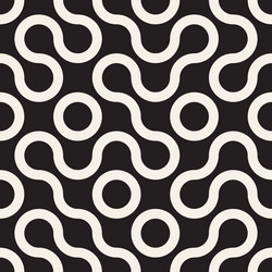 seamless pattern repeating geometric elements vector image