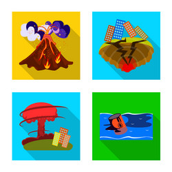 design collapse and environment icon vector image