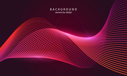 abstract wave background element for design vector image