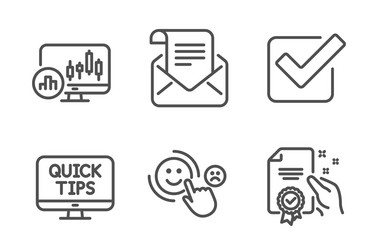 mail newsletter web tutorials and customer vector image