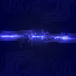 abstract dark background with a circuit board vector image