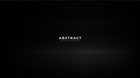 abstract wave lines background in format black vector image