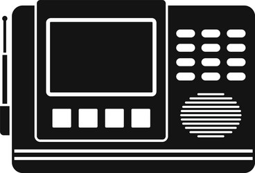 House intercom icon simple style vector