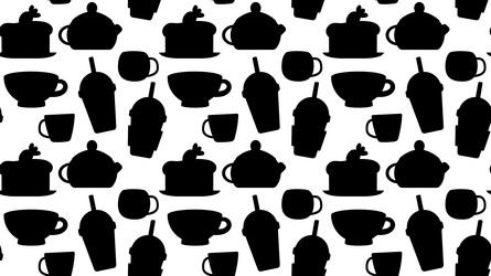 Seamless repeating pattern with drinks vector